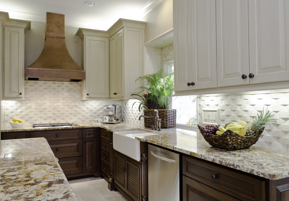 Kitchen Remodeling San Antonio Kitchen Traditional with Basketweave Tile Basketweave Travertine1