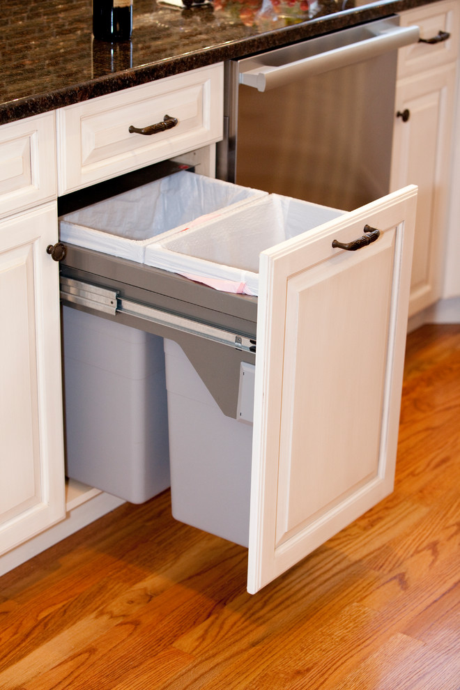 Kitchen Trash Cans Spaces Traditional with Kitchen Trsh Pullout Pullout
