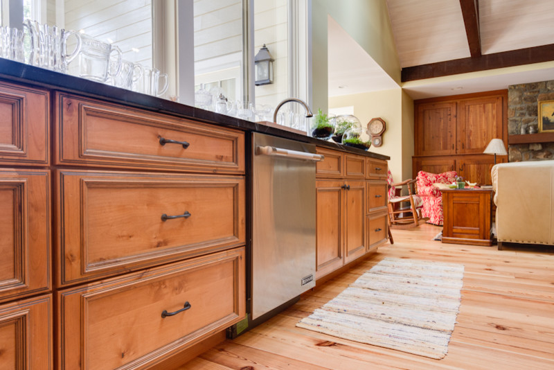 Knotty Alder Kitchen Cabinets Kitchen Rustic with Carrera Marble Kitchen Countertops1
