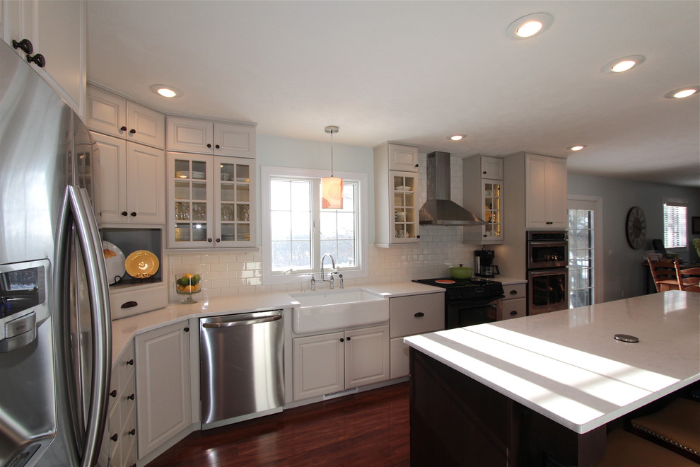 Kohler Farmhouse Sink Kitchen Traditional with Alder Kodiak Cambria Counter Top