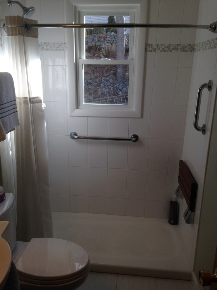 Kohler Shower Base Spaces Traditional with Gatco Grab Bars Grohe