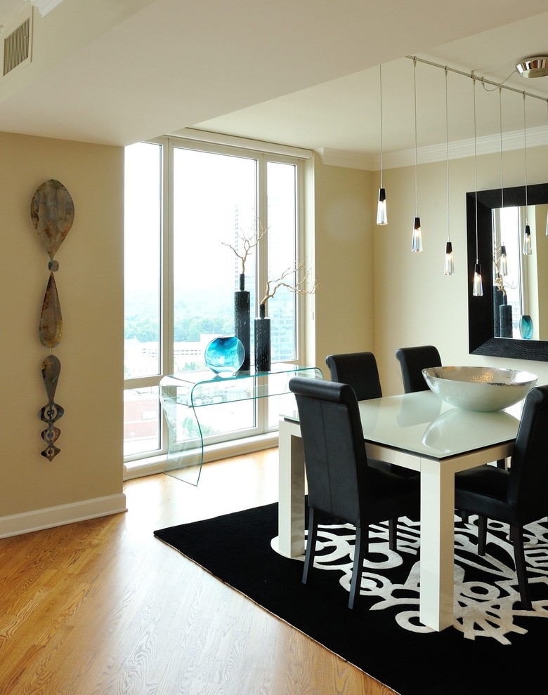 Lacquer Dining Table Dining Room Contemporary with Acrylic Console Table Beige