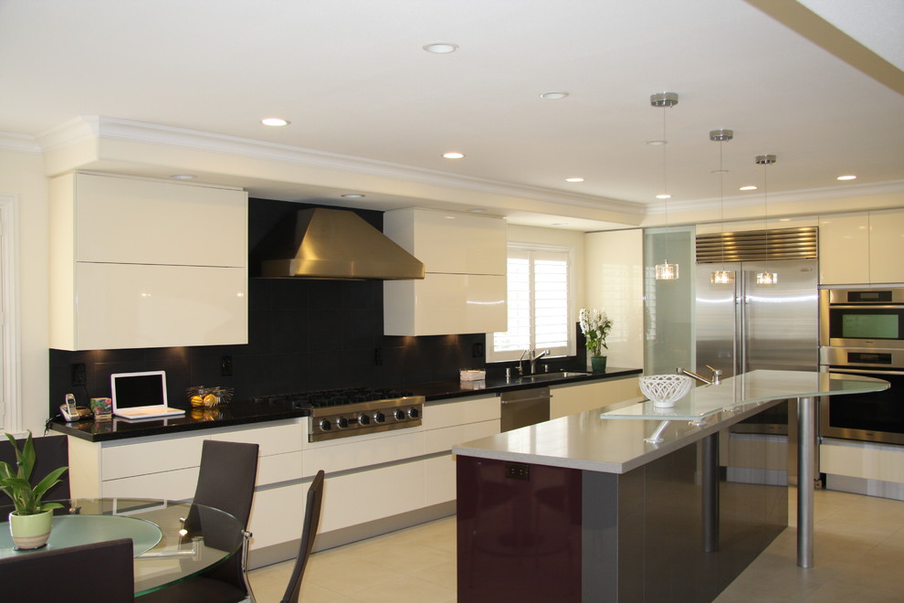 Lacquer Kitchen Cabinets Kitchen Contemporary with Black Contemporary Contemporary Kitchen
