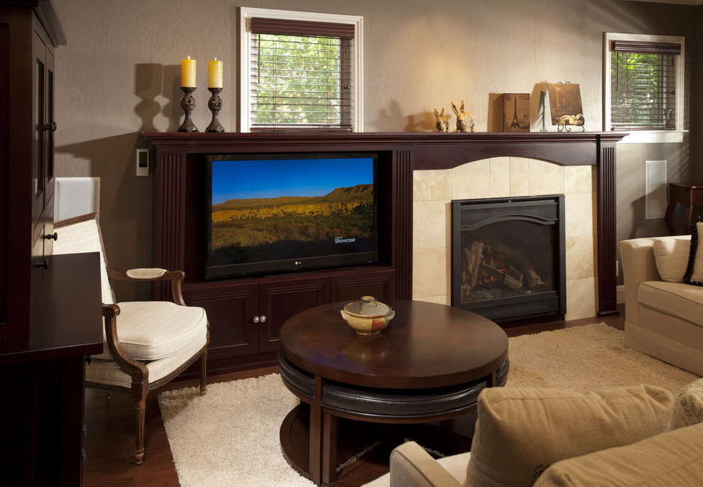 Landscape Architect Los Angeles Family Room Traditional with Arched Mantle Detail Benjamin