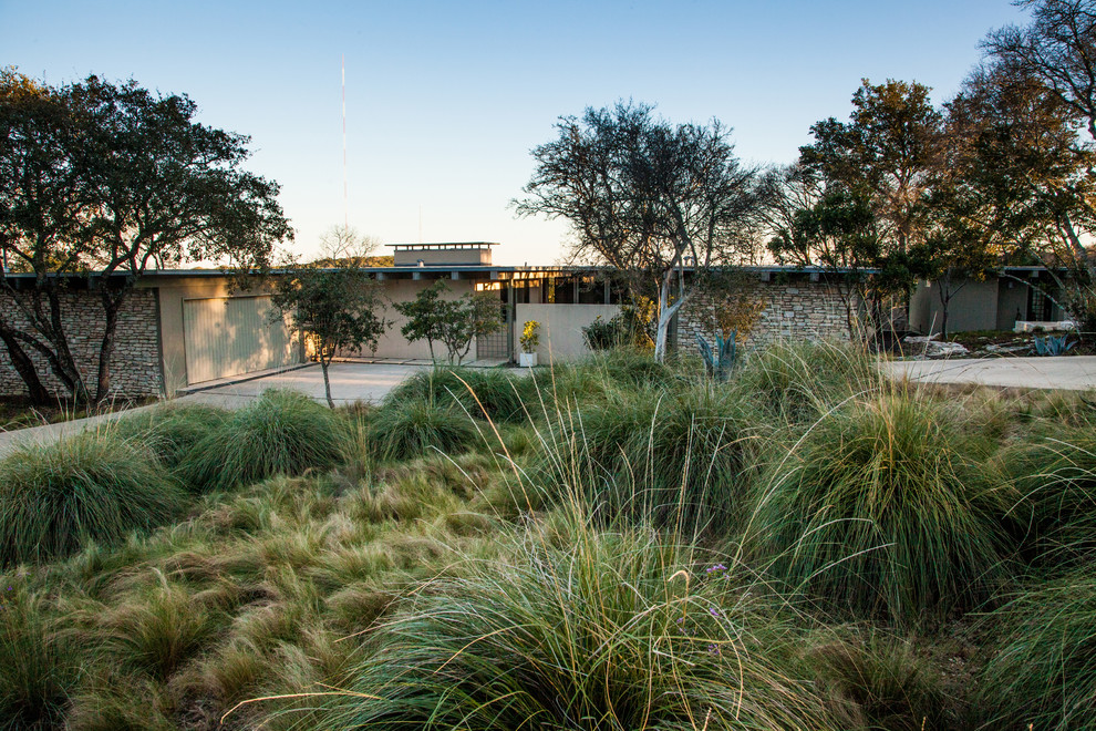 Landscape Design Austin Tx Landscape Midcentury with Agave Arid Contemporary Curb