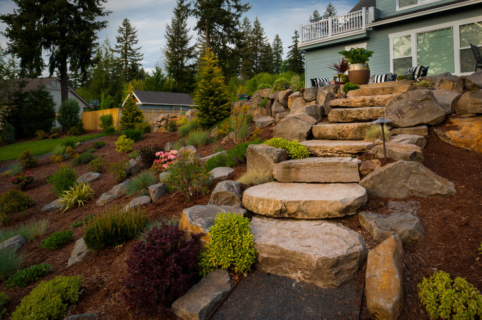 Landscaping with Rocks Landscape Traditional with 14 Minus Gravel Walkway1