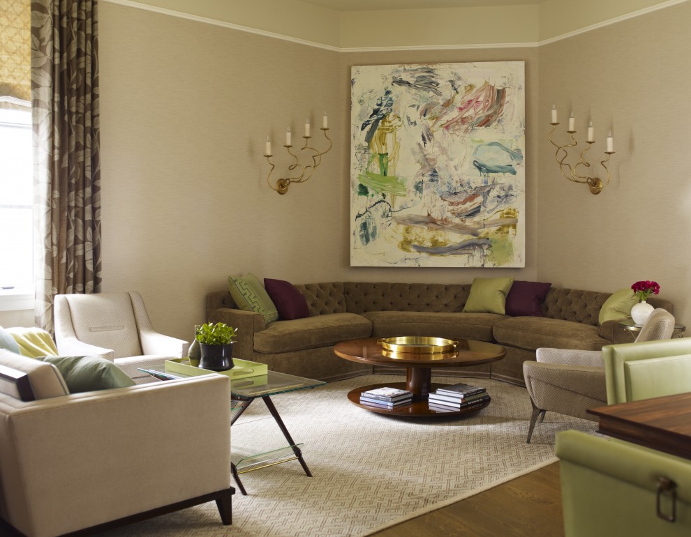 Large Canvas Art Living Room Contemporary with Area Rug Arm Chairs