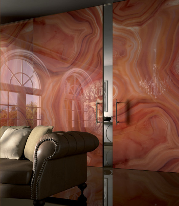 Large Porcelain Tile Spaces Contemporary with None 