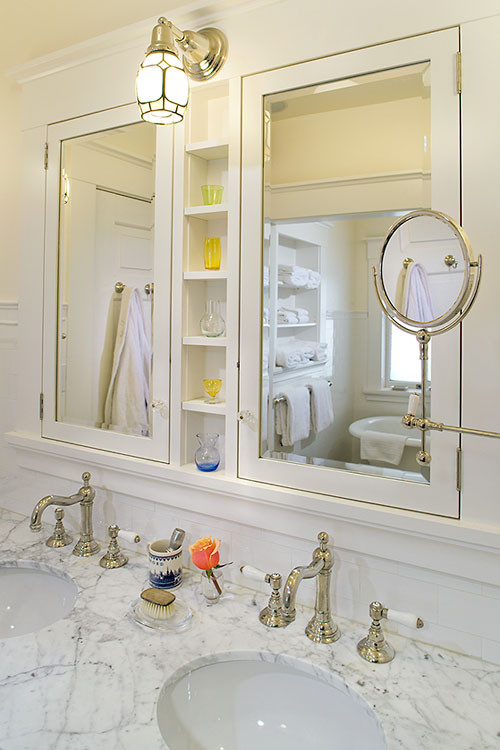 Large Recessed Medicine Cabinet Bathroom Traditional with None 