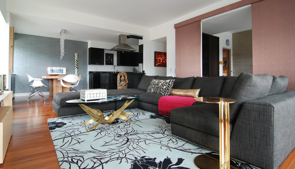 Large Sectional Sofas Family Room Contemporary with Accent Tables Area Rug1