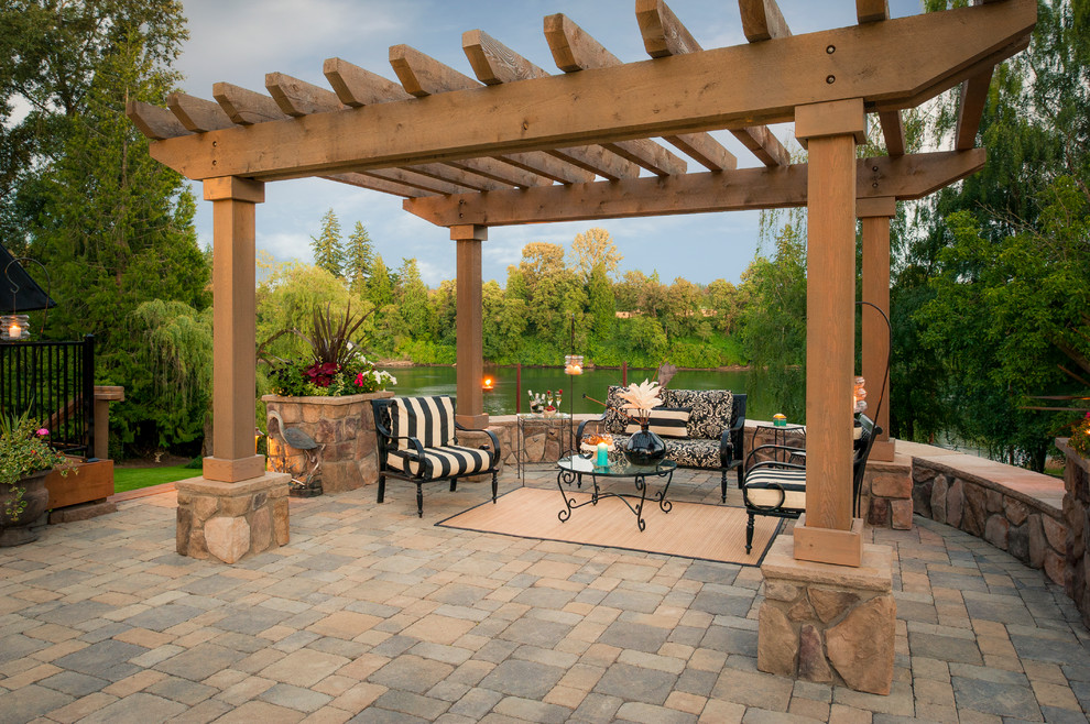 Lattice Patio Cover Patio Traditional with Arbors Area Rug Concrete