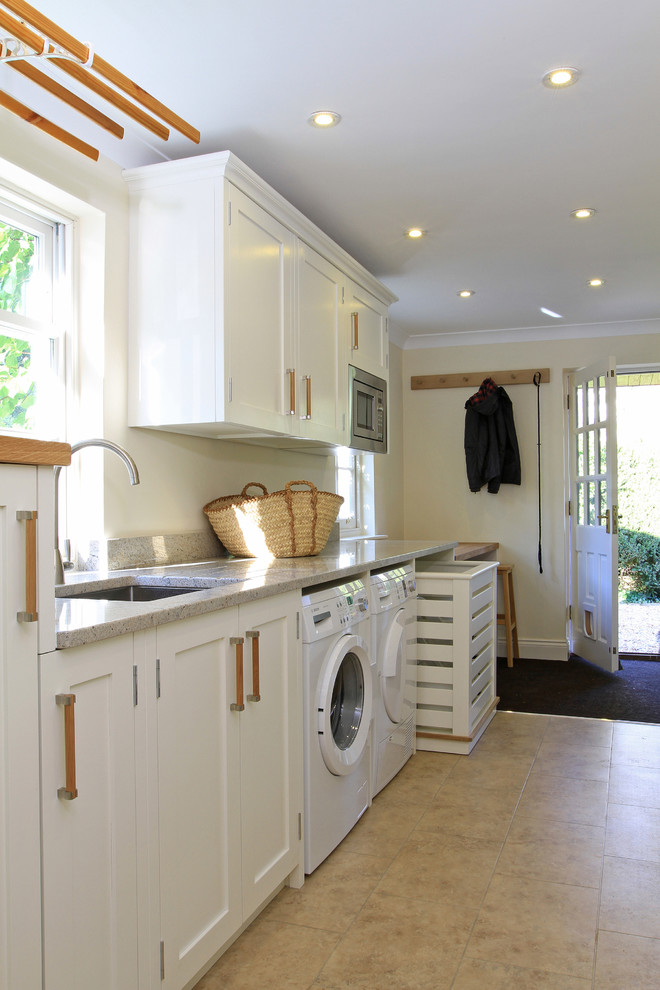 Laundry Cart on Wheels Laundry Room Traditional with Bespoke Kitchen Farrow Ball