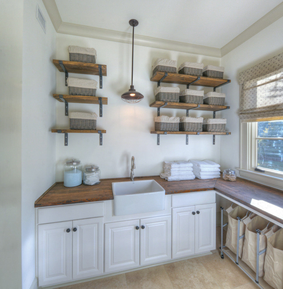 Laundry Room Shelving Laundry Room Beach with Apron Sink Caged Light