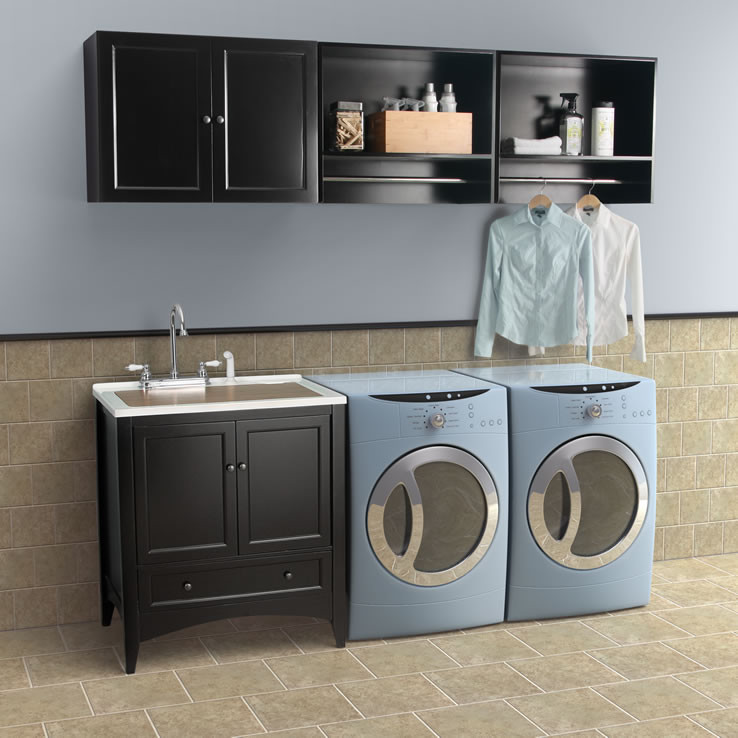 Laundry Sink Cabinet Laundry Room Contemporary with None 