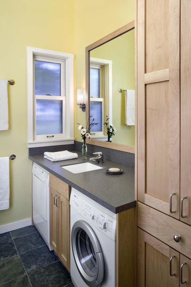 Laundry Sink Cabinet Laundry Room Rustic with Avonite Counter Avonite Splash