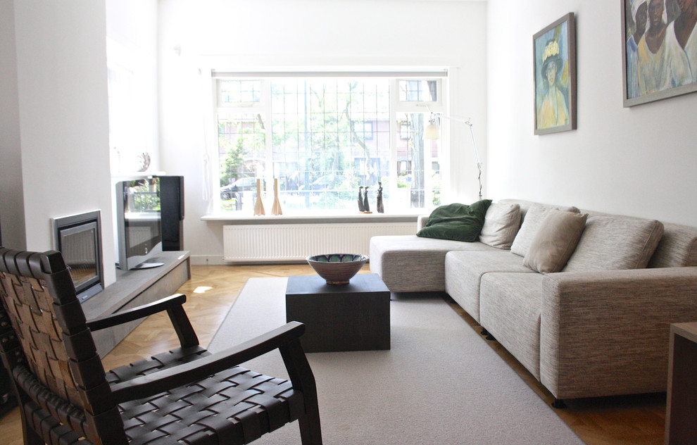 Leaded Glass Windows Family Room Contemporary with None 