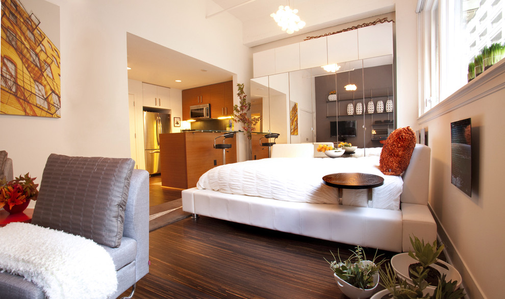 Leather Bed Frame Bedroom Modern with Accent Colors Art Bedroom