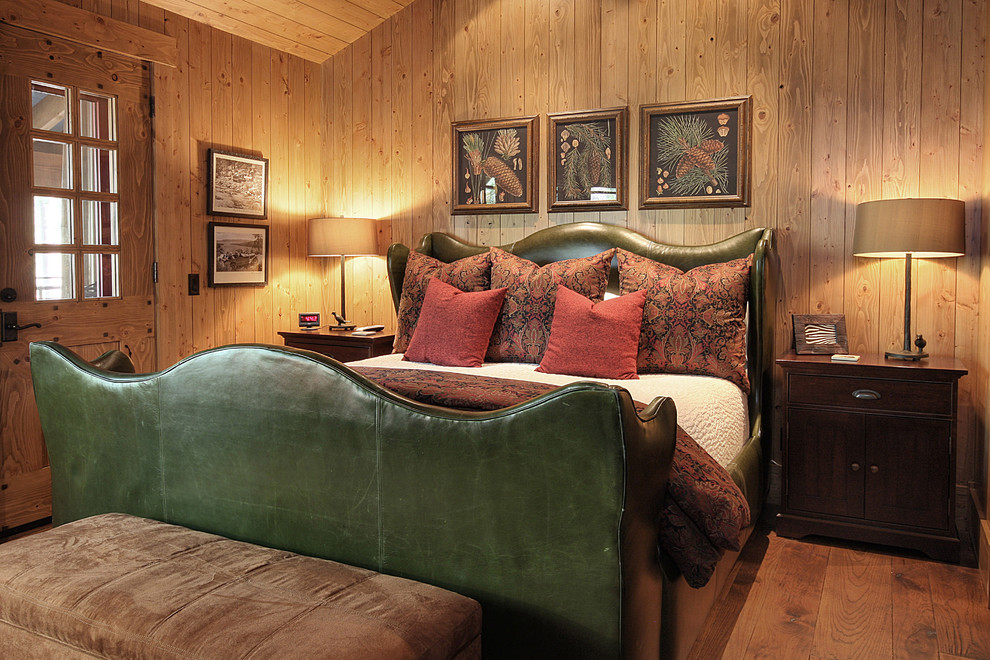 Leather Bed Frame Bedroom Rustic with Bedside Tables Brown Ottoman