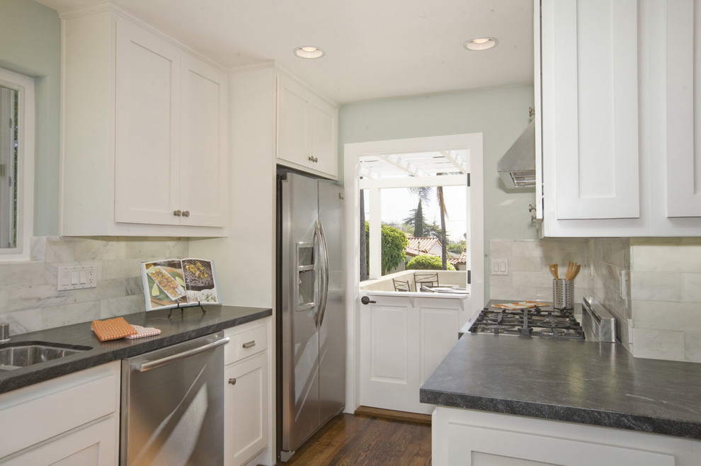 Leathered Granite Countertops Kitchen Traditional with Benjamin Moore Built In