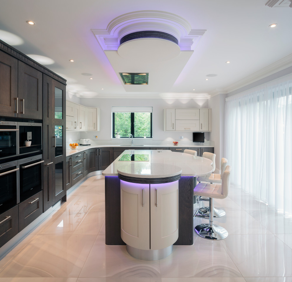 Led Ceiling Lights Kitchen Contemporary with 2 Toned Kitchen Cabinets Contemporary