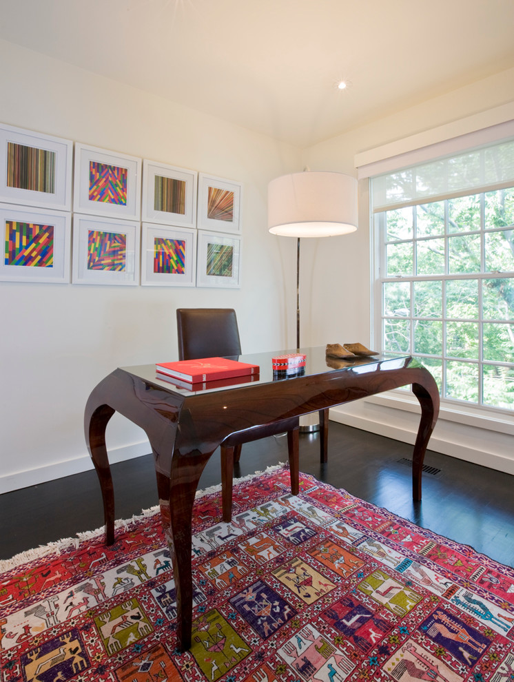 Lighting for Low Ceilings Home Office Contemporary with Arc Lamp Area Rug