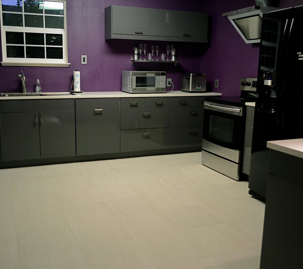 Lighting for Low Ceilings Kitchen Contemporary with Mannington Adure Luxury Vinyl