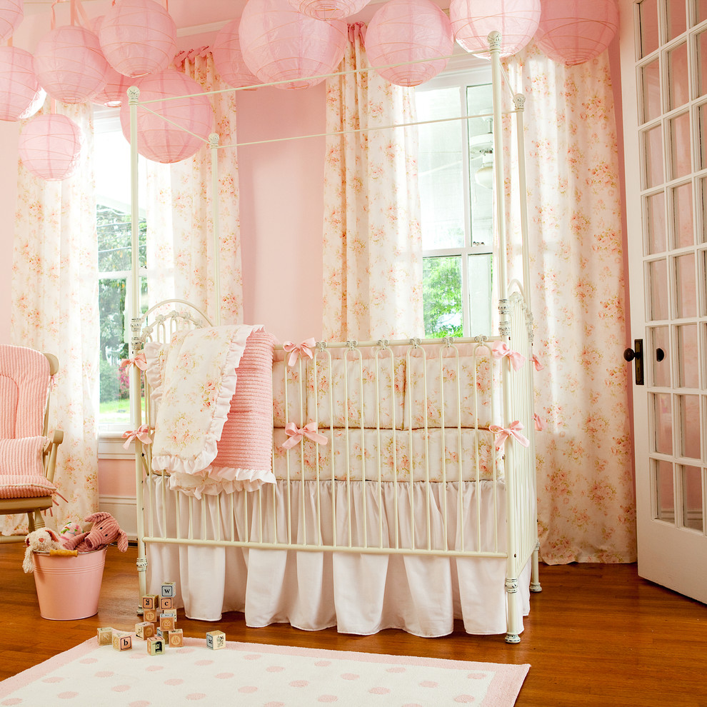Lilly Pulitzer Bedding Nursery Traditional with Bedskirt Bows Chenille Classic