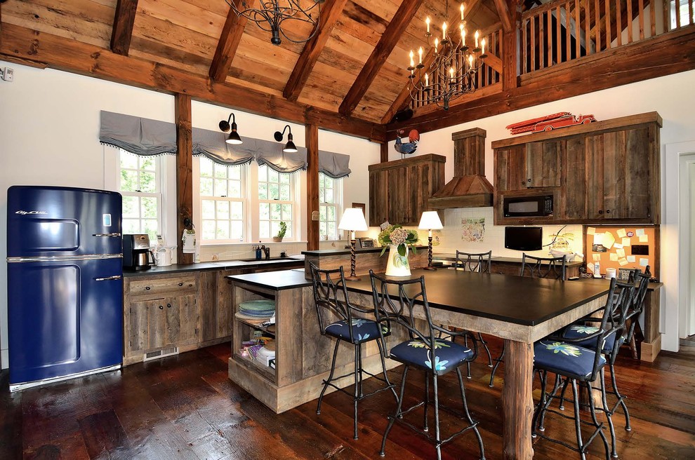 Lily Ann Cabinets Reviews Kitchen Farmhouse with Balcony Balloon Shade Blue