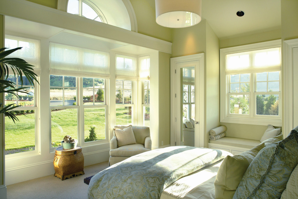 Lime Green Bedding Bedroom Traditional with Accent Table Arm Chair