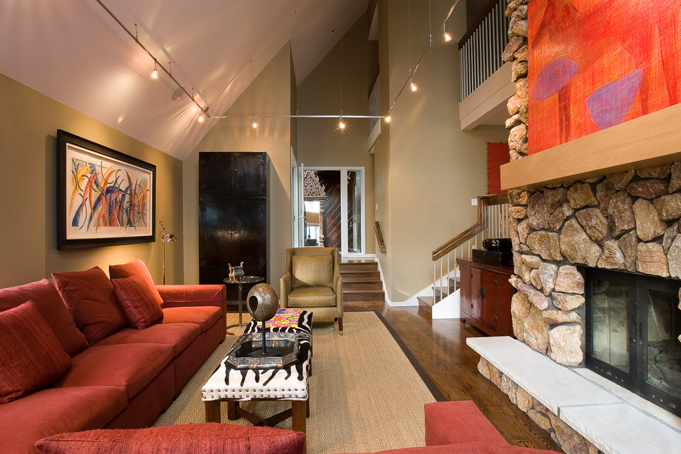 Living Room Track Lighting Living Room Contemporary with Bisque Exotic Global Seagrass
