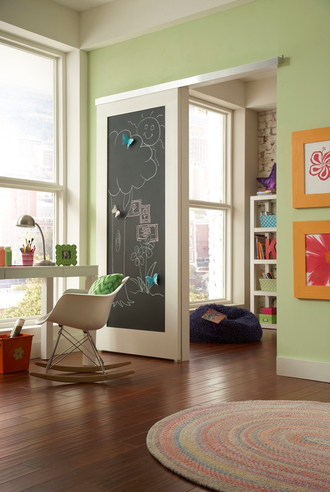 Loft Bed with Desk Underneath Kids Contemporary with None 