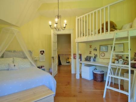 Loft Beds with Desk Bedroom Traditional with None 