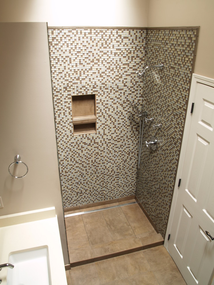 Long Shower Drain Bathroom Contemporary with Channel Drain Line Drain