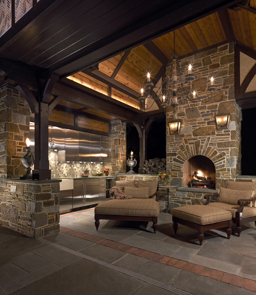 Lounge Chair Outdoor Patio Traditional with Chandelier Cove Lighting Covered