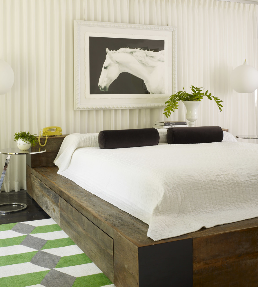 Low Profile Bed Frame Bedroom Contemporary with Area Rug Bedframe Black