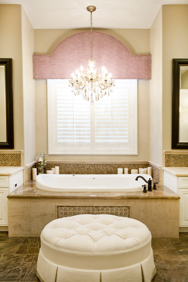 Low Profile Chandelier Bathroom Traditional with Bathroom Chandelier Bathtub Beige