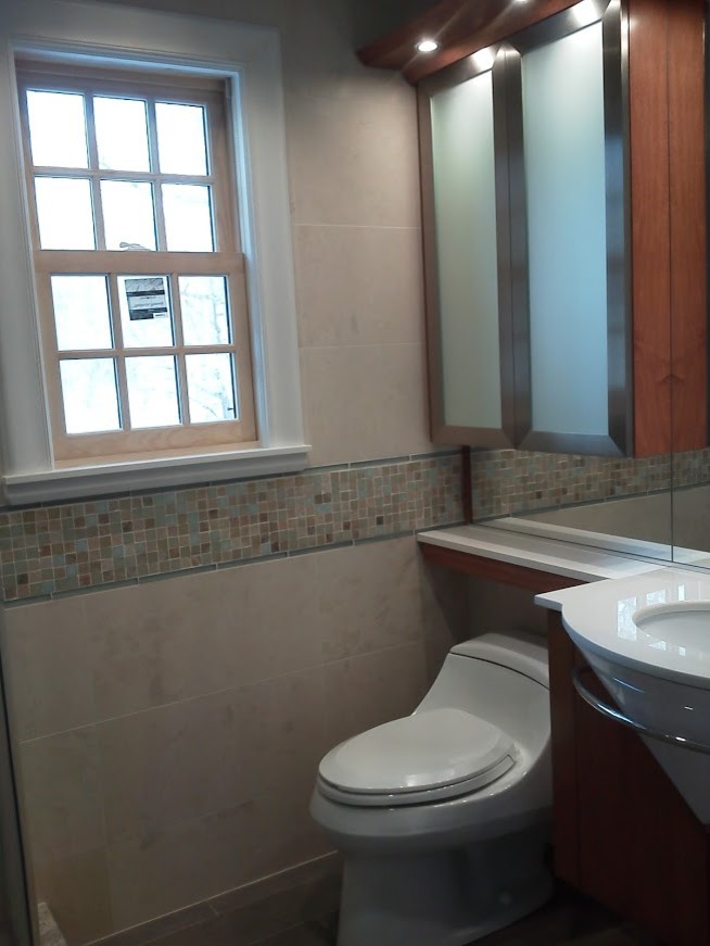 Low Profile Toilet Bathroom Contemporary with Andersen Window Kholer Low
