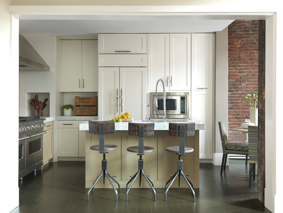 Luxury Bar Stools Kitchen Modern with Brick Wall Brick Wall