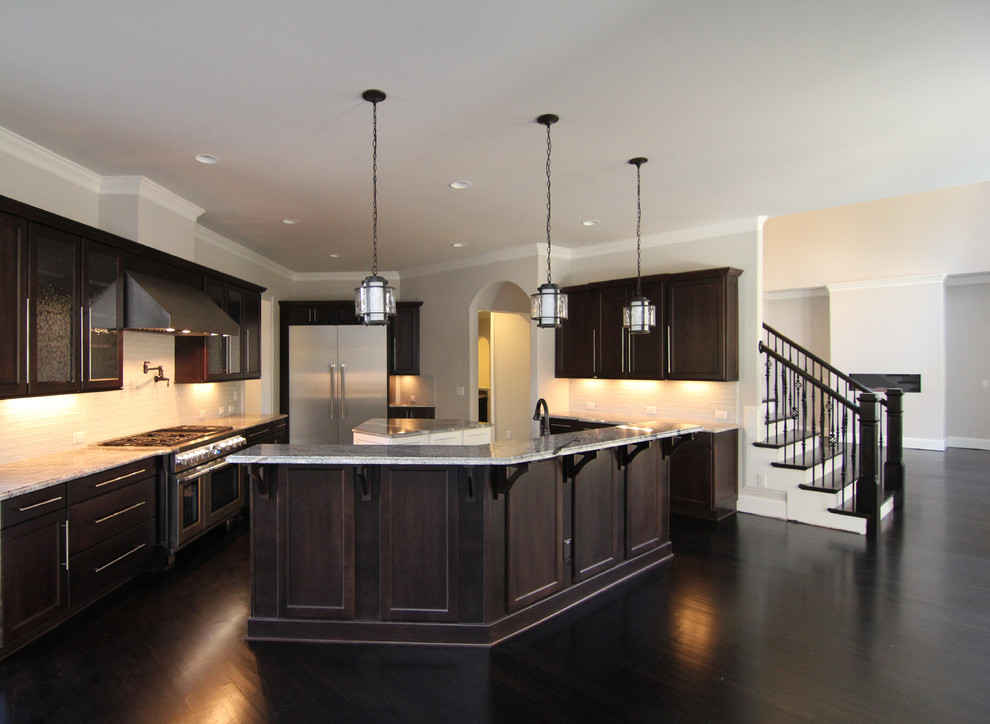 Luxury Kitchen Designs Kitchen Traditional with Archways Benjamin Moore Black