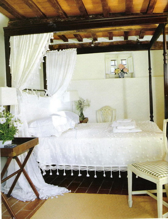 Magical Thinking Bedding Bedroom Mediterranean with Antique Floors Antique Limestone