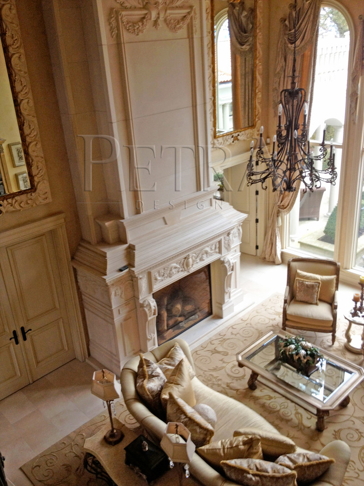 Mantel Designs Ideas Living Room Modern with Cast Stone Mantel Custom