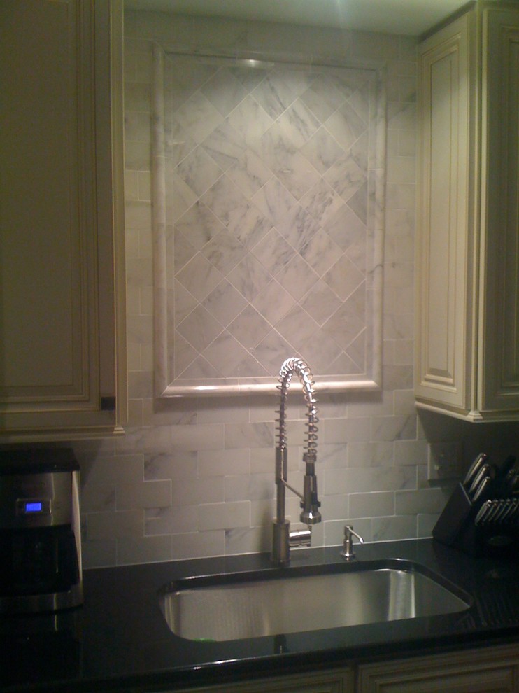 Marble Backsplash Ideas Kitchen Traditional with None 1