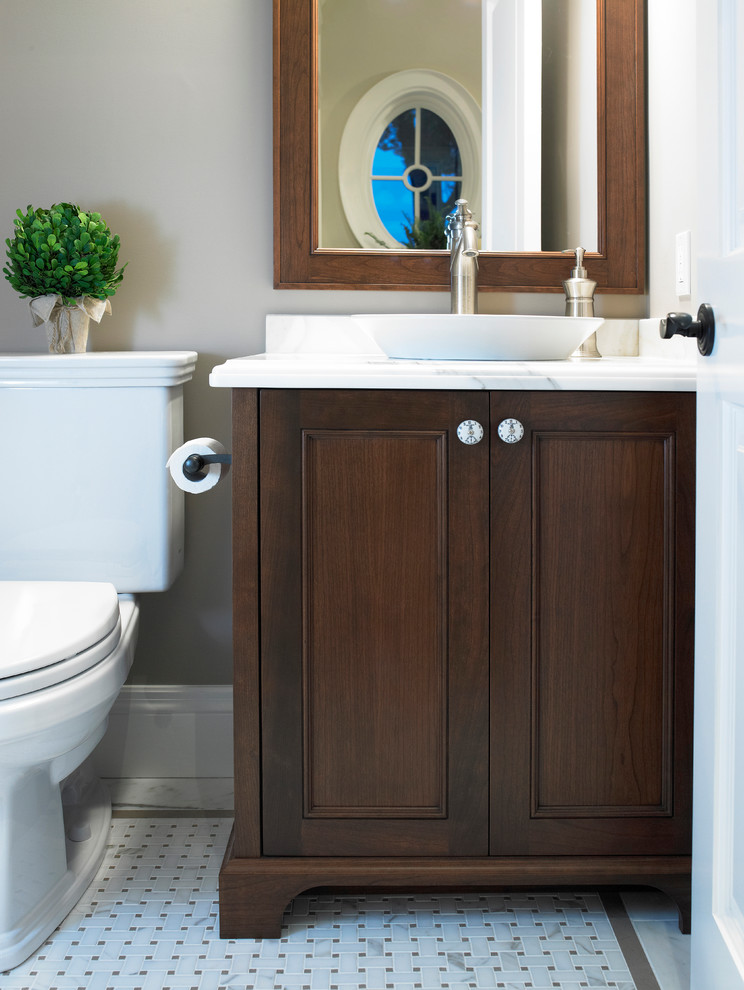 Marble Basketweave Floor Tile Powder Room Traditional with Basketweave Floor Marble Countertop
