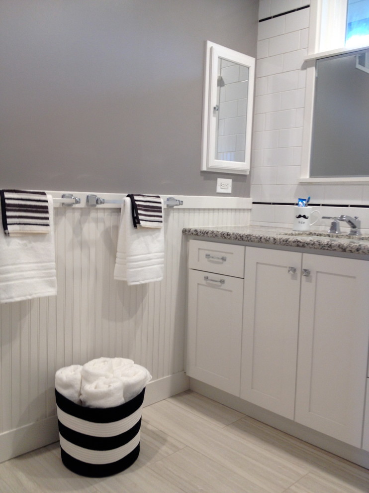 Marble Basketweave Tile Bathroom Craftsman with Arts Crafts Black And