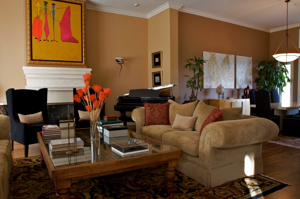 Marble Fireplace Hearth Living Room Traditional with Hardwood Floors Marble Fireplace