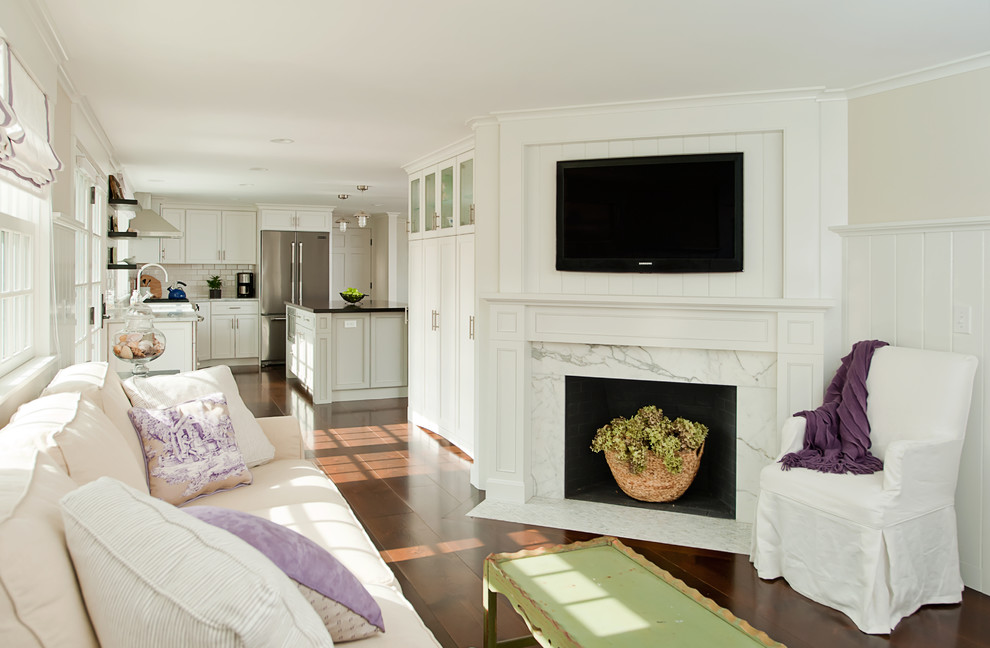 Marble Tile Fireplace Kitchen Contemporary with Beadboard Fireplace Green Coffee