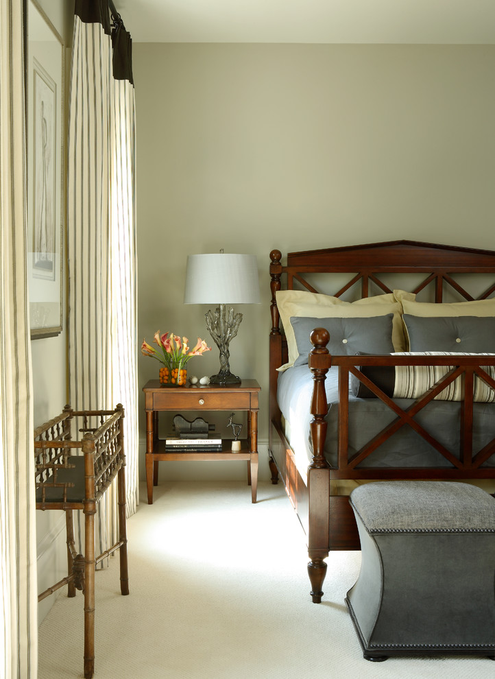 Martha Stewart Closet Bedroom Traditional with Bed Pillows Bedside Table