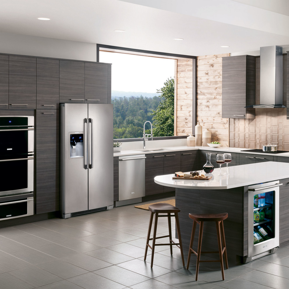 Mdf Kitchen Cabinets Kitchen Contemporary with None 