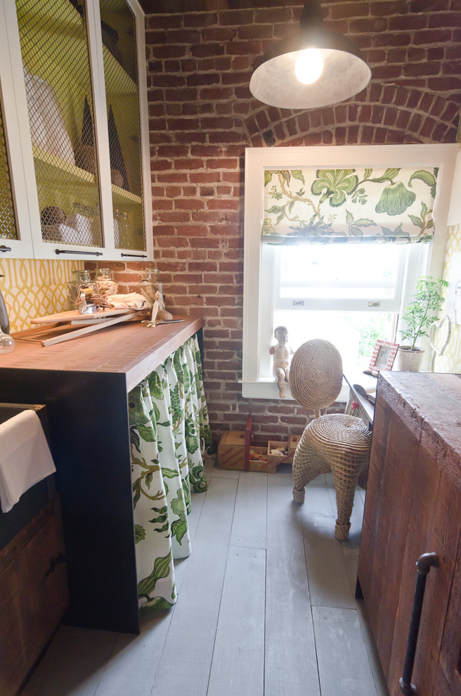 Media Room Designs Laundry Room Eclectic with Brick Brick Arch Brick