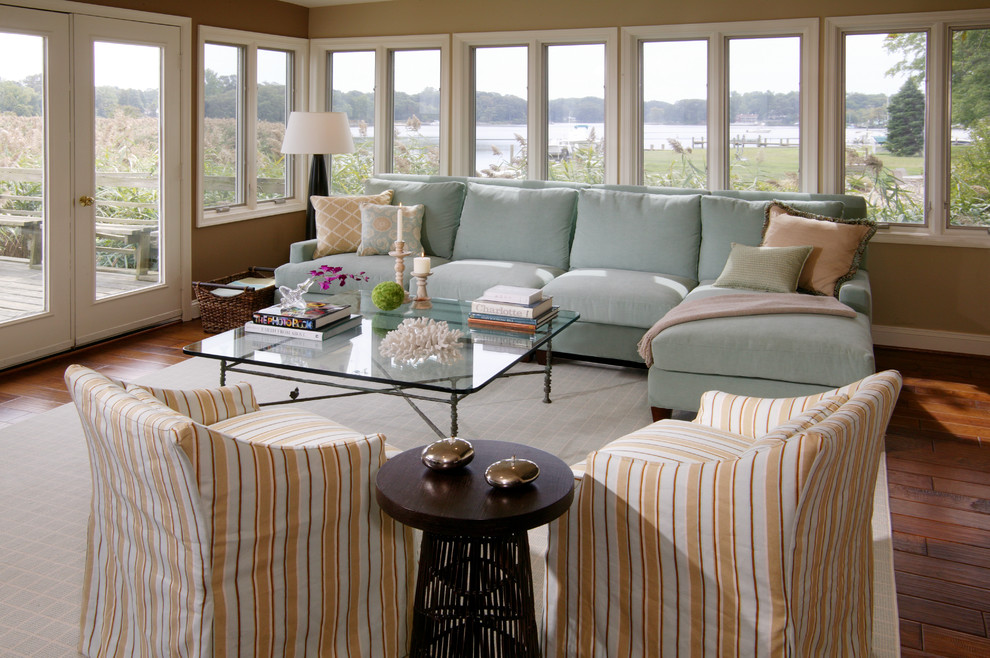 Memory Foam Couch Living Room Beach with Blue Sofa Coastal Coral